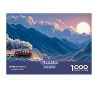 A Steam Train with Skulls 1000 Pezzi Cartoncino Premium Puzzle Kitten Sfida Unica Gioco Creativo Puzzle Per Bambini 52x38cm/1000pcs