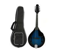 A-Stile Mandolino Acustico Mandolino Con Bordo Nero Blu Set 8 Corde Mandolino In Stile A Con Corde Per Strumenti Per Principianti(Mandolin Set)