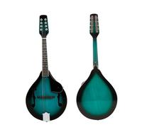 A-Stile Mandolino Acustico Set Di Strumenti Per Mandolino A Corde Mandolino Per Pianoforte Pietra Verde, A Otto Corde Per Prestazioni Professionali(A)