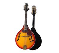 A-Stile Mandolino Acustico Strumento Melodico Classico Per Mandolino Elettrico Professionale A 8 Corde Uno Stile Con Prestazioni In Tessuto Per Zaino Da Trasporto(Mandolin Set)