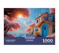 A Stone Wall with An Open Door Leading to The Sea 1000 Pezzi Cartoncino Premium Bundle Di Puzzle Gloom Trees Impossibilmente Difficile Sfida Unica Puzzle Per Decorazione Domestica 70x50cm/1000pcs