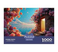 A Stone Wall with An Open Door Leading to The Sea 1000 Pezzi Cartoncino Premium Bundle Di Puzzle Sea Beach Anti-stress Gioco Creativo Puzzle Regali Per Famiglia E Amici 70x50cm/1000pcs
