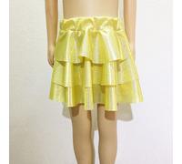 A Strati Bambini Ragazza Gonna Tutù Lucido Costume Brillantini Disco Rétro