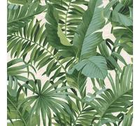 a-Street Stampe Solstizio Palma Foglia Carta da Parati Verde Fine Decor FD24136