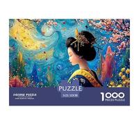 A Stunning Tropical Garden 1000 Pezzi Cartoncino Premium Puzzle Japanese Woman Antistress Gioco Per Famiglie Puzzle Per Adulti E Bambini 52x38cm/1000pcs
