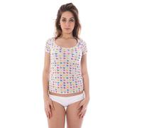 A-Style Bianco Nylon Women T-Shirt - III/L