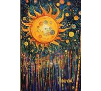 A Sun & Moon Journal: A Magical Sun and Moon Notebook with Surreal Cosmic Art - Vivid Colors, Swirls, Sparkles, and Lined Pages for Writing, Reflection, or Creativity