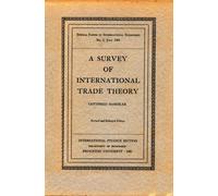 A Survey of International Trade Theory