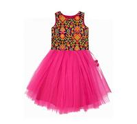 A.T.U.N. (ALL THINGS UBER NICE) Lehenga Choli e Dupatta Set di abbigliamento sintetico ricamato per ragazze | Set di abbigliamento etnico tradizionale per festival, Fucsia 1, 9-10 Anni