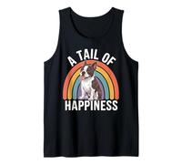 A Tail of Happiness Boston Terrier Retro Rainbow Canotta