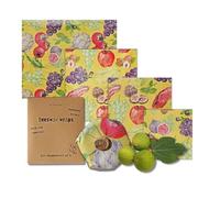 A tavola! involucri di cera d'api biologica, Beeswax wraps, pellicola naturale in cotone cerato per alimenti, fatto a mano in Italia con ingredienti tutti italiani (Sapori Italiani)