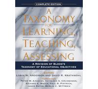 Richard Mayer James Raths Lorin W. Taxonomy for Learning, T (Copertina rigida)