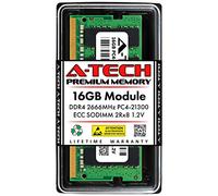 A-Tech Memoria RAM da 16 GB di ricambio per Synology D4ECSO-2666-16G & D4ES01-16G | DDR4 2666 MHz PC4-21300 SODIMM ECC memoria non bufferizzata compatibile per server NAS e NVR