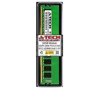 A-Tech Memoria RAM Stick per server singolo, 32 GB, ricambio per Samsung M391A4G43MB1-CTD, DDR4 2666 MHz, PC4-21300 ECC, UDIMM 2rx8, 1,2 V