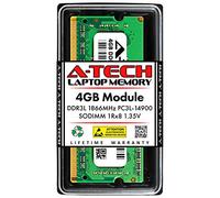 A-Tech Sostituzione RAM da 4 GB per Synology D3NS1866L-4G | DDR3/DDR3L 1866 MHz PC3L-14900 SODIMM Non-ECC Memoria Unbuffered Compatibile per DS620slim, DS918+, DS718+, DS418play, DS218+
