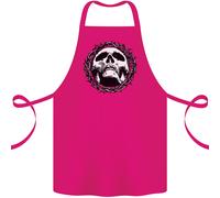 A Teschio IN Spine Gotico Cristo Gesù Cotone Grembiule 100% Biologico