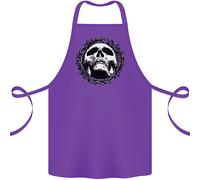 A Teschio IN Spine Gotico Cristo Gesù Cotone Grembiule 100% Biologico