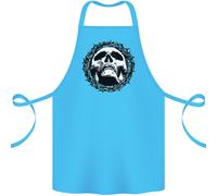 A Teschio IN Spine Gotico Cristo Gesù Cotone Grembiule 100% Biologico