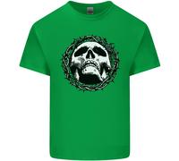 A Teschio IN Spine Gotico Cristo Gesù T-Shirt Ragazzi Ragazze
