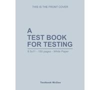 A test book for testing