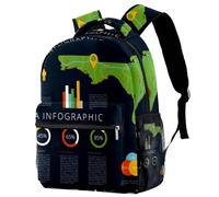 A Thunderstorm Rain Night Travel Laptop Backpack High School Backpack Large Bookbag carino zaino per uomo donna, Multicolore 7, 29.4x20x40cm/11.5x8x16 in, Casual
