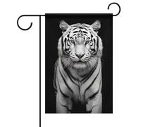 A Tiger - Bandiere da giardino primaverili estive 30,5 x 45,7 cm, double-face, per esterni, stagionali, per patio, cortile, terrazza, veranda, giardino, terrazza, balcone, prato, decorazione per la