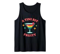 A Tiny Bit Fruity Funny Gay Pride Parade Gioco di Parole Meme Y2K Canotta