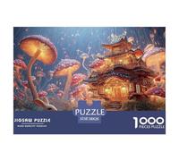 A Tiny Mushroom House 1000 Pezzi Carta Premium Puzzle Asian Temple in Bloom Meditativo Jigsaw Educativo Arredo Per Bambini 38x26cm/1000pcs