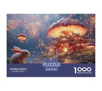 A Tiny Mushroom House 1000 Pezzi Taglio Preciso Puzzle Surreal Lotus Flower Divertente Jigsaw Regalo Per Amici 70x50cm/1000pcs