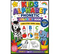 A to Z Alphabet Phonics Coloring Book: Learn Letter Sounds Through Fun Coloring