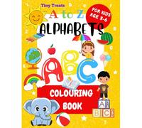 A to Z Alphabets Coloring Book: Tiny Treats kids alphabet coloring book