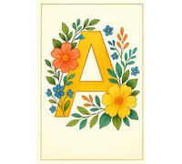 A to Z Flower Alphabet Coloring Book