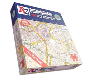 A to Z Map of Birmingham Puzzle Da 1000 Pezzi Per Adulti Mappa