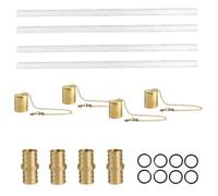 a torcia alla citronella - Kit per stoppini per bottiglie, copertura per lampada in rame | Set di torcia per bottiglie di vino con porta stoppini, trasforma bottiglie di luci da giardino, per