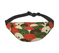 a tracolla con motivo crisantemo giapponese per donna, uomo, alla moda, per escursionismo, corsa, viaggi