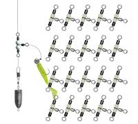 a Tre Vie, a 3 Vie per - 20 X Pesce Gatto con Perle Luminose - Connettore a T ad Alta Resistenza per Uomo, da