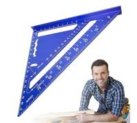a Triangolo, Goniometro Metrico, Strumento di Misura in Lega di Alluminio per Lavori Geometrici Disegno Tecnico Carpenteria Costruzioni Progetti di Ingegneria