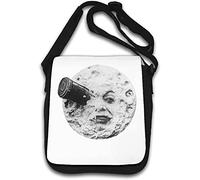 A Trip to The Moon Man in The Moon Space Rocket Borsa a tracolla bianca