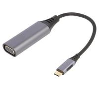 A-USB3C-VGA-01 Adattatore USB 3.0 D-Sub 15pin HD Femmina, USB C-Spina 0,15m...