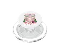 A Very Merry Bookmas Christmas Bookshop Reading Apparel PopSockets PopGrip per MagSafe