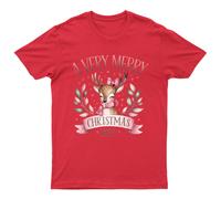 A Very Merry Christmas T-Shirt Unisex Regalo Retrò Divertente Donna Vintage...