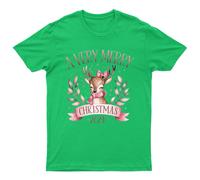 A Very Merry Christmas T-Shirt Unisex Regalo Retrò Divertente Donna Vintage...