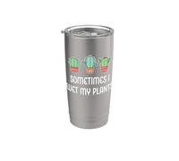 A volte bagno le mie piante Divertente giardiniere di piante di cactus da giardino Bicchiere termico in acciaio inox doppia parete