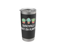 A volte bagno le mie piante Divertente giardiniere di piante di cactus da giardino Bicchiere termico in acciaio inox doppia parete