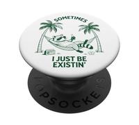 A volte esisto solo procione divertente PopSockets PopGrip Adesivo