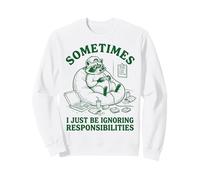 A Volte ignoro Le responsabilità Procione Divertente Felpa