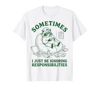 A Volte ignoro Le responsabilità Procione Divertente Maglietta