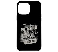 A volte la motivazione ti trova divertente correre motivazionale Custodia per iPhone 13 Pro Max