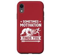 A volte la motivazione ti trova divertente correre motivazionale Custodia per iPhone XR