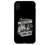 A volte la motivazione ti trova divertente correre motivazionale Custodia per iPhone XS Max